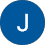 Lettre J sur un fond bleu
