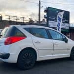 3/4 arrière 207 sw blanche